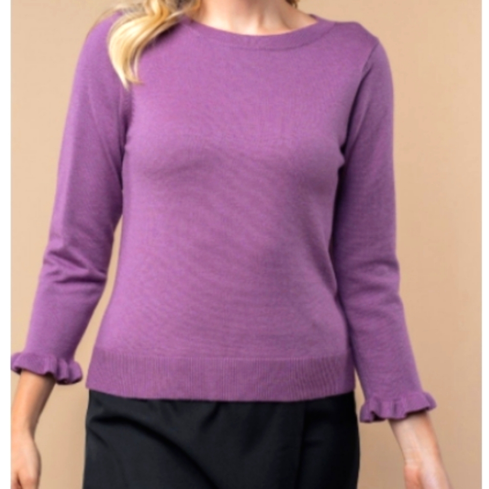 White Birch NWOT Dusty Lilac Sweater XL